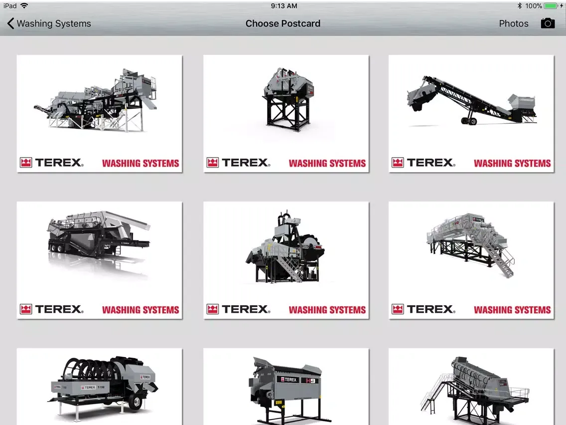Washing Systems Dealer Tool iPad  Screenshots