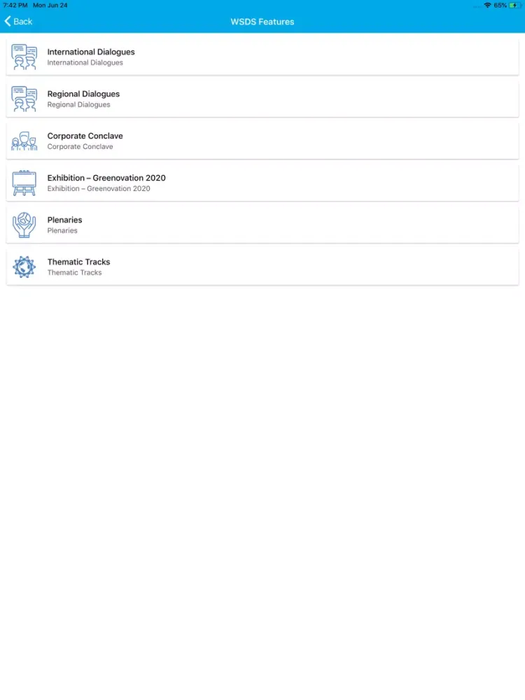 Ảnh chụp màn hình của WSDS iPad 