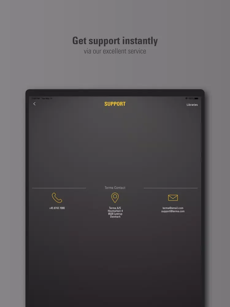 Terma Lifecare Connect iPad  Screenshots