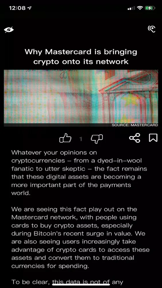 Capturas de tela do Crypto Times