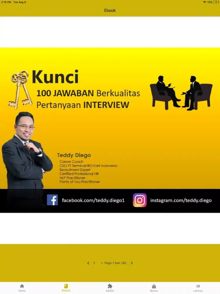 Capturas de pantalla de Kunci Interview iPad 