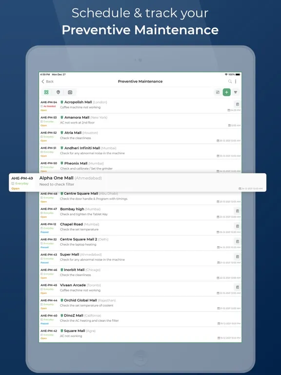 MyFMS Customer iPad  سکرین شاٹس