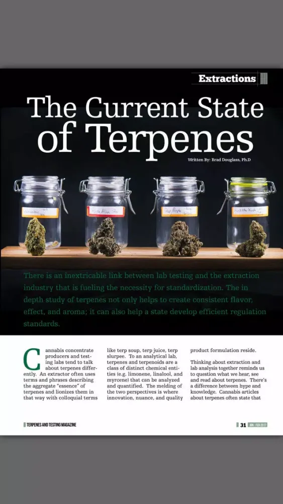 Terpenes and Testing Magazine Screenshots