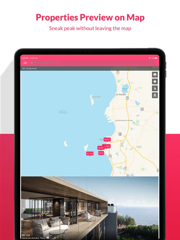Screenshot di Pattaya Real Estate iPad 