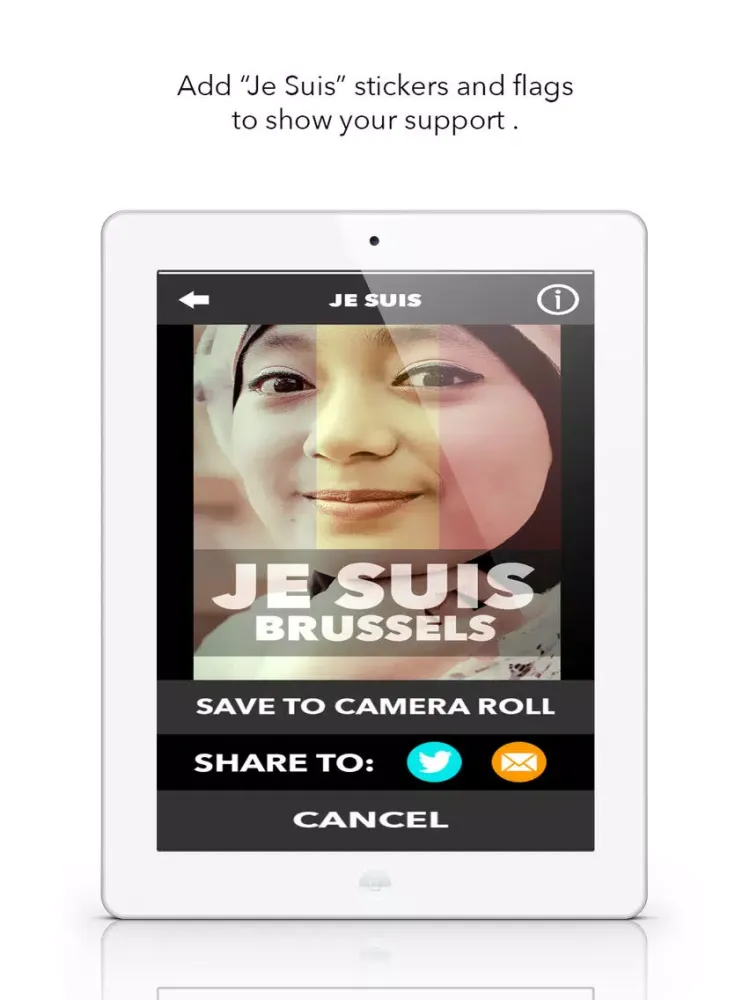 Capturas de pantalla de Je Suis - Support the World (Stickers and Flags) iPad 