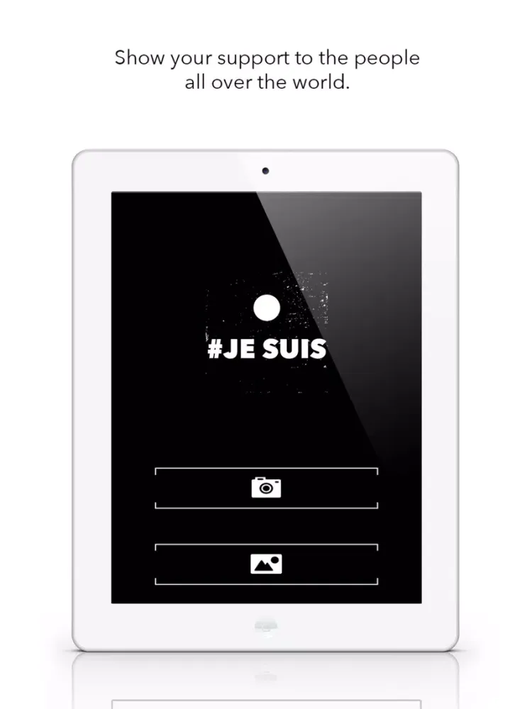 Capturas de pantalla de Je Suis - Support the World (Stickers and Flags) iPad 