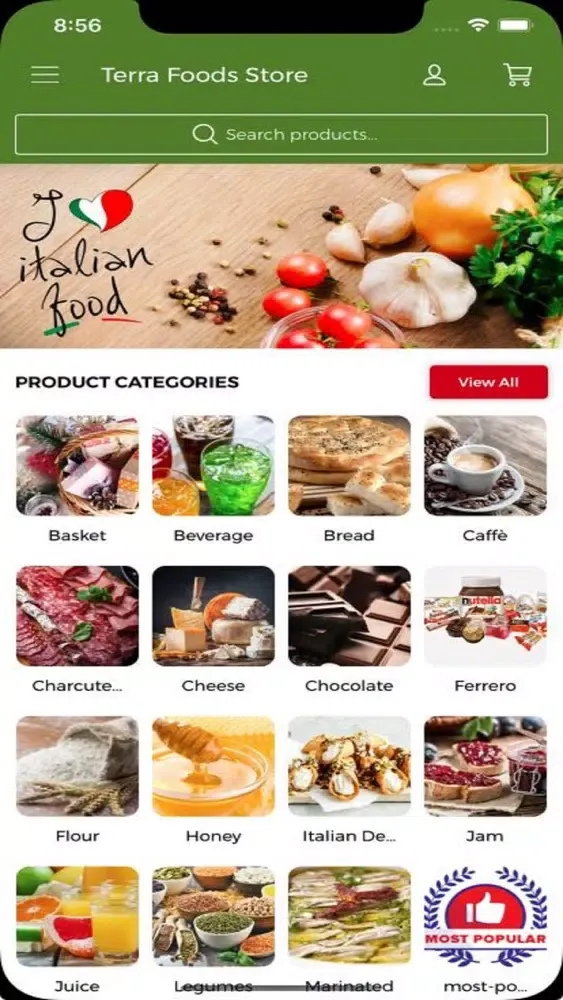 Terra Foods Store سکرین شاٹس