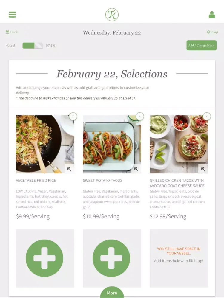 تصاویر Terra's Kitchen | Fresh Meal Kit Delivery iPad 