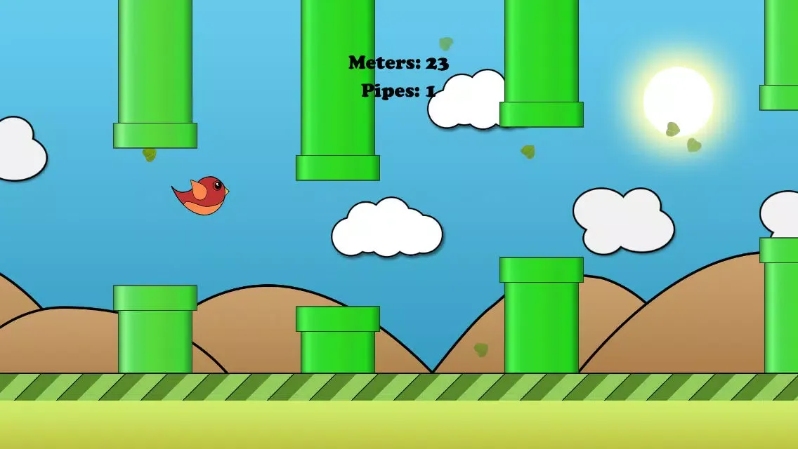 ภาพหน้าจอของ Jumpy Bird - The Adventure of a Tiny Bird