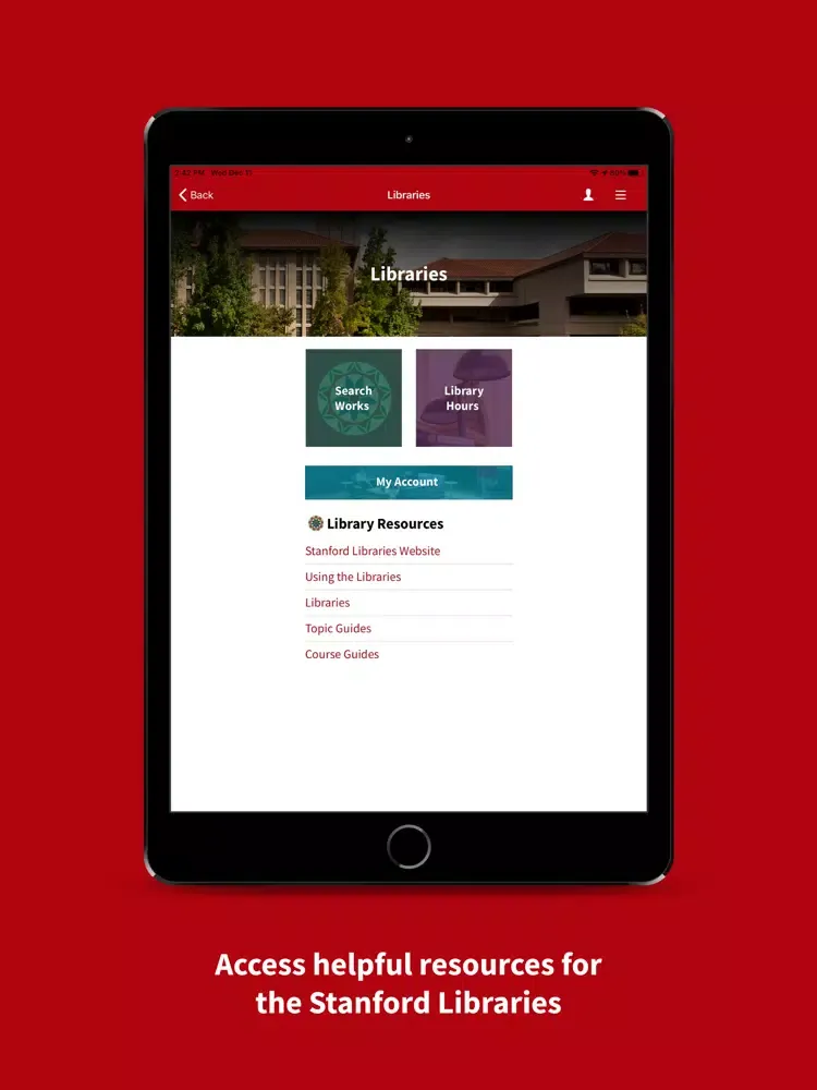 Zrzuty ekranu Stanford Mobile iPad 