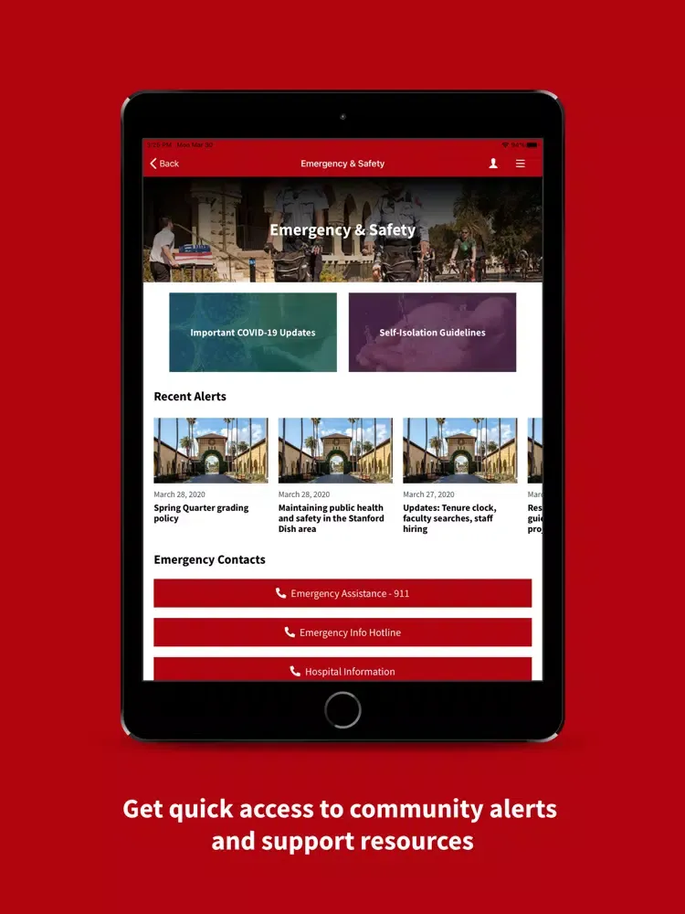 Zrzuty ekranu Stanford Mobile iPad 