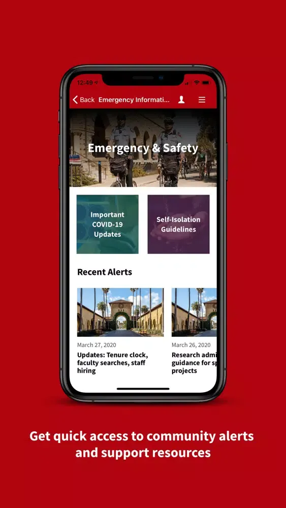 Zrzuty ekranu Stanford Mobile