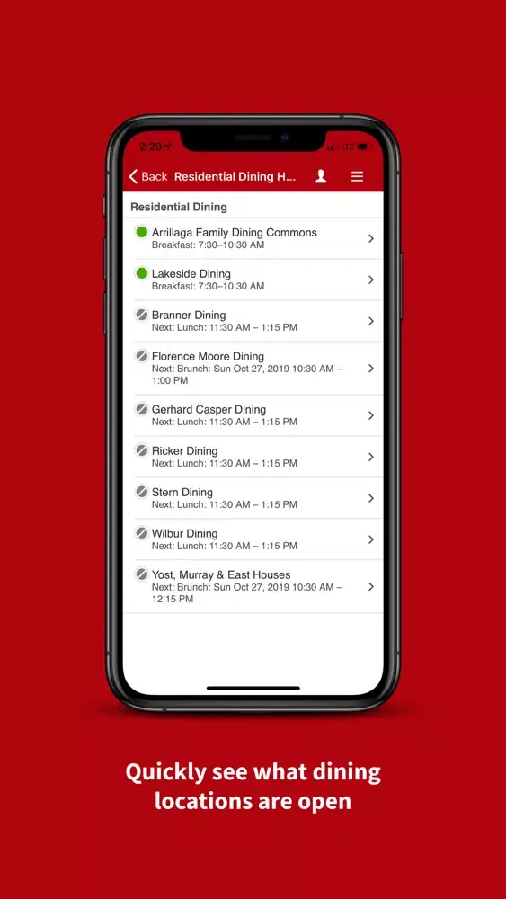 Zrzuty ekranu Stanford Mobile