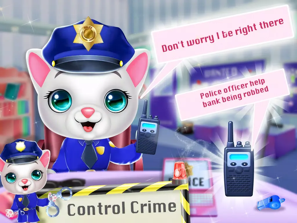 Capturas de pantalla de Kitty Cat Police Fun Care