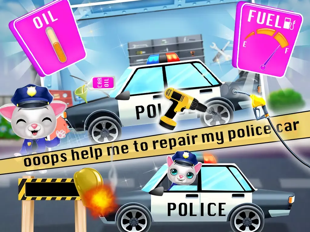 Capturas de pantalla de Kitty Cat Police Fun Care