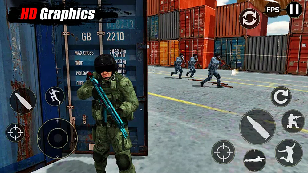 TPS Terrorist Shooter Gun Game سکرین شاٹس