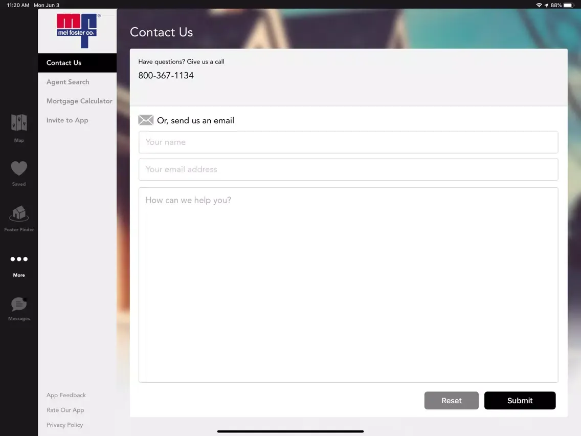 Mel Foster Mobile App iPad  Screenshots
