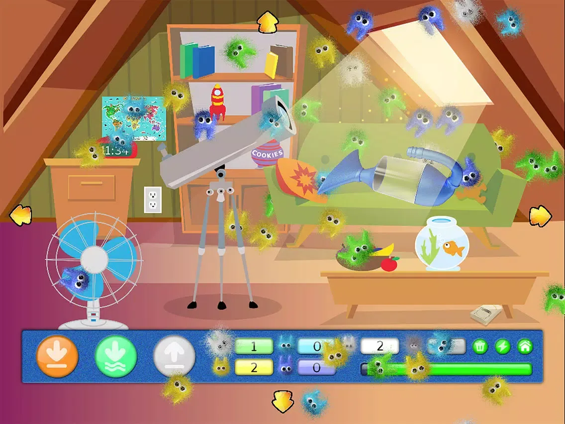 Capturas de tela do Dusty Dusty Dust Bunnies iPad 