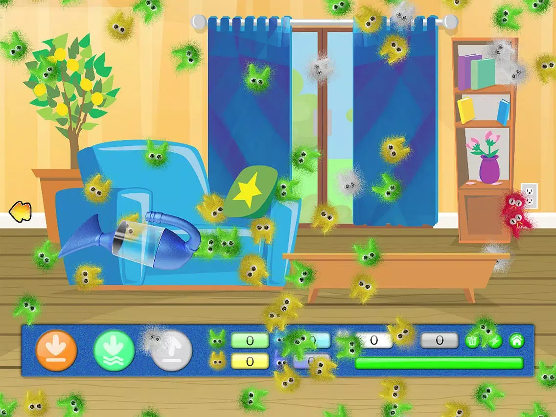 Capturas de tela do Dusty Dusty Dust Bunnies iPad 