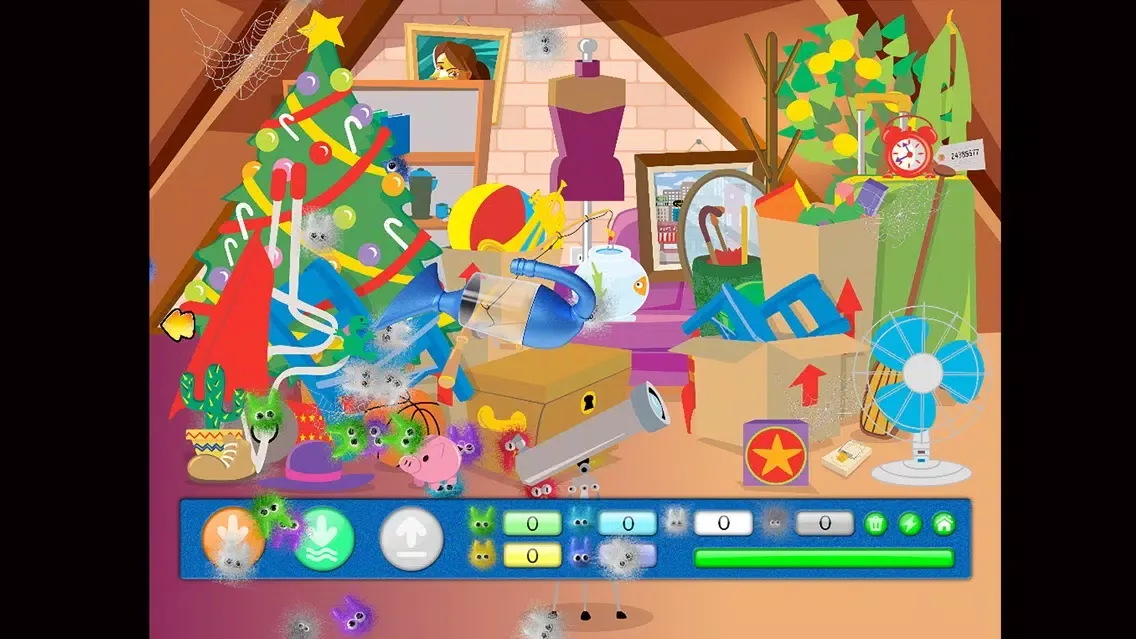 Capturas de tela do Dusty Dusty Dust Bunnies