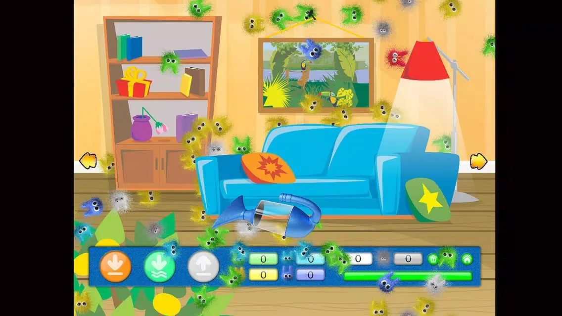 Capturas de tela do Dusty Dusty Dust Bunnies
