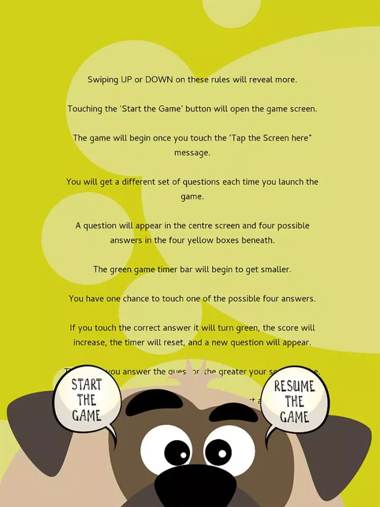 Never Not Clever Trivia - Dogs iPad  Screenshots