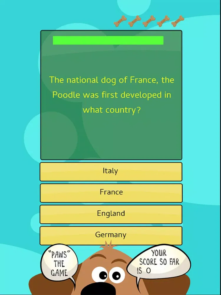 Never Not Clever Trivia - Dogs iPad  Screenshots