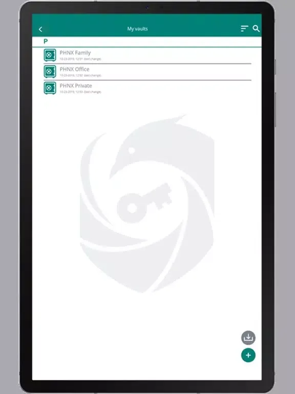 PHNX Password Manager iPad  স্ক্রিনশট