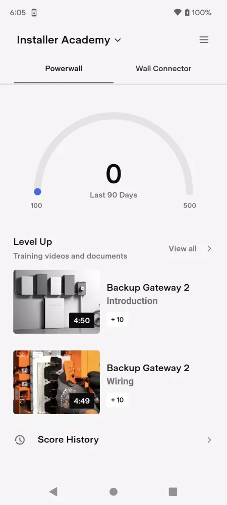 Screenshot di Tesla One