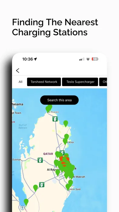 Captures d'écran de TOQ — For Tesla Owners Qatar