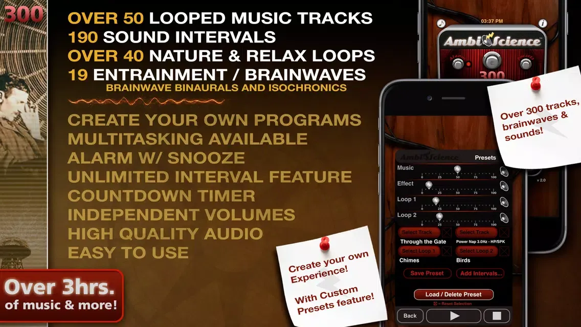 ภาพหน้าจอของ 300! | AmbiScience™ :: White Noise, Brainwaves, Relaxing Music and Sound Effects!