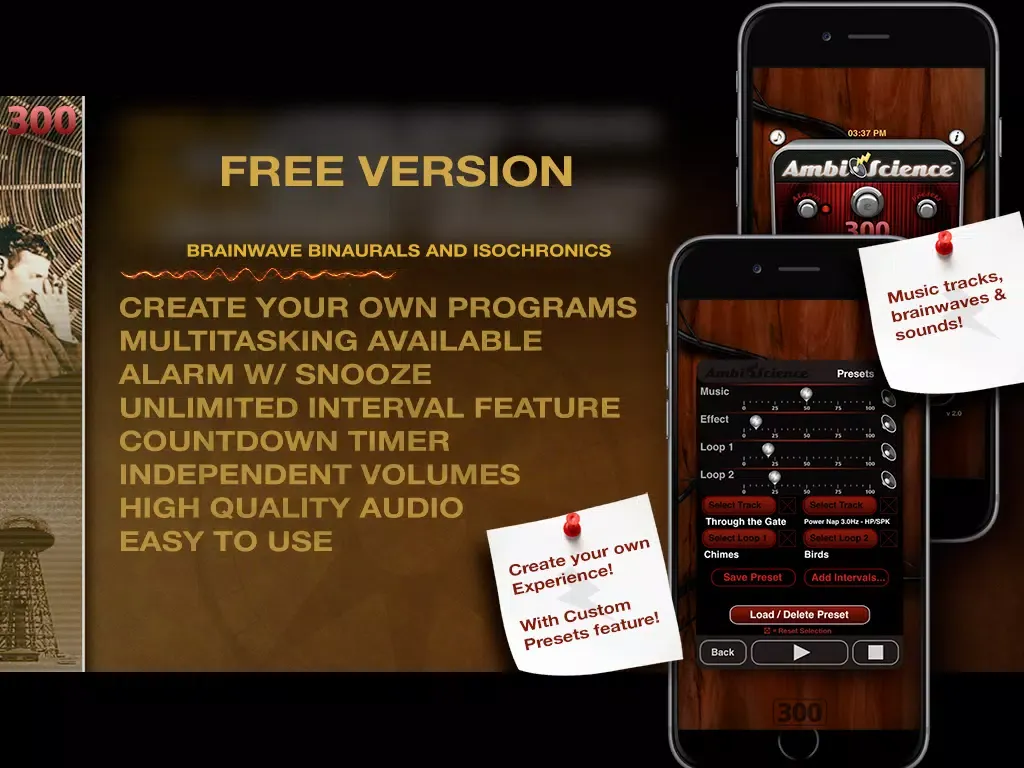 Tangkapan skrin 300! | AmbiScience™ LITE :: White Noise, Brainwaves, Relaxing Music and Sound Effects! iPad 