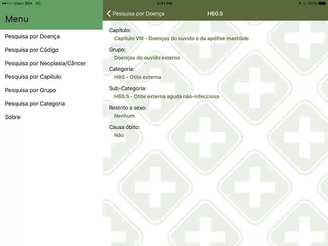 Ảnh chụp màn hình của CID10 Mobile iPad 