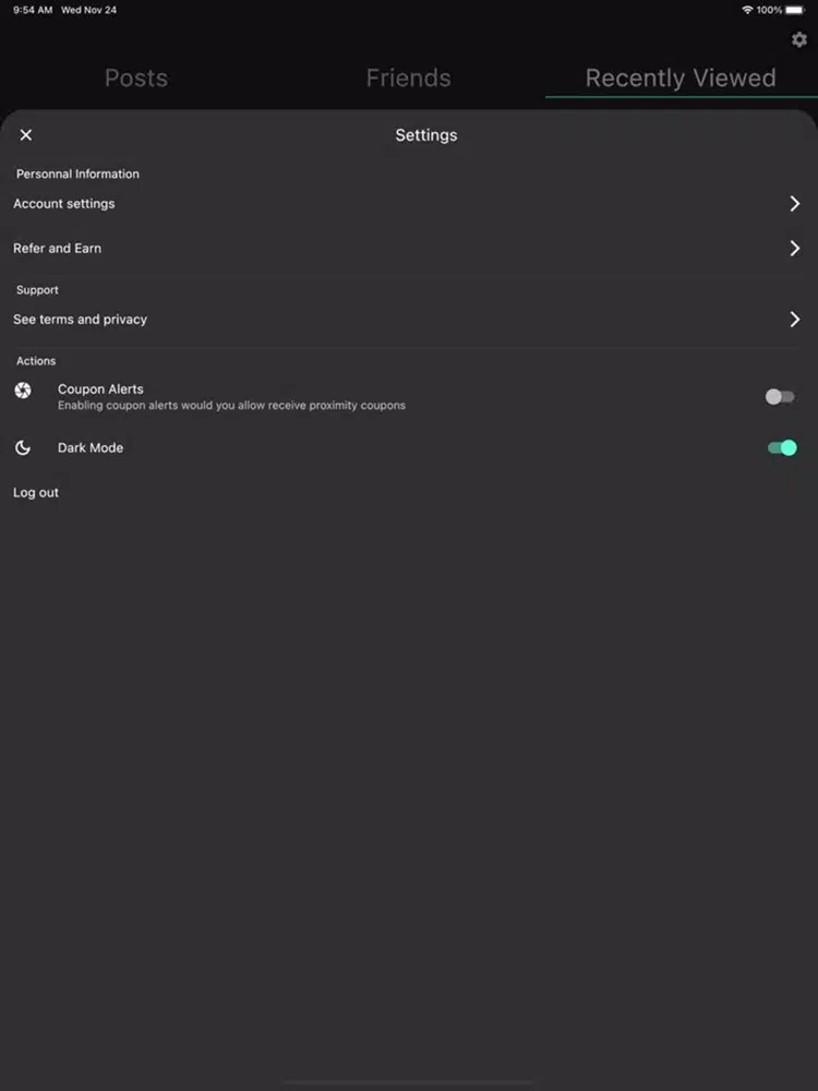 Teso App iPad 应用截图