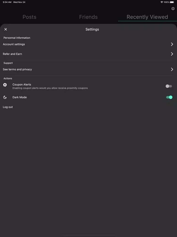 Teso App iPad  سکرین شاٹس