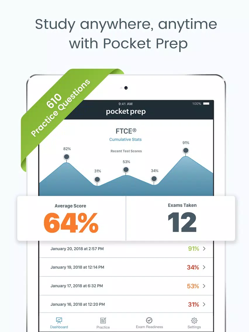 FTCE Pocket Prep iPad  স্ক্রিনশট