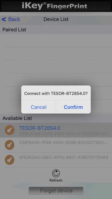 Tangkapan layar iKeyFingerPrint PRO