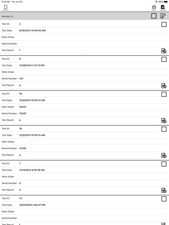 Capturas de tela do TL CertLink iPad 