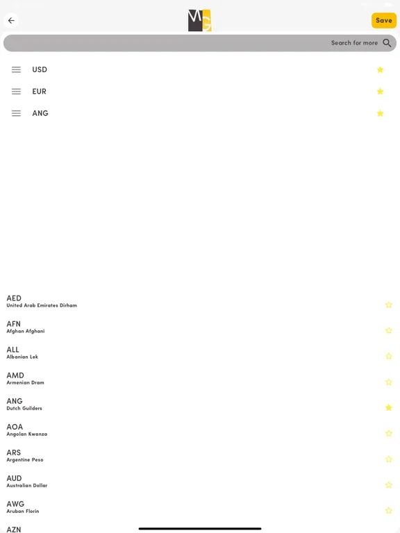 Ảnh chụp màn hình của Mina Group Fx iPad 