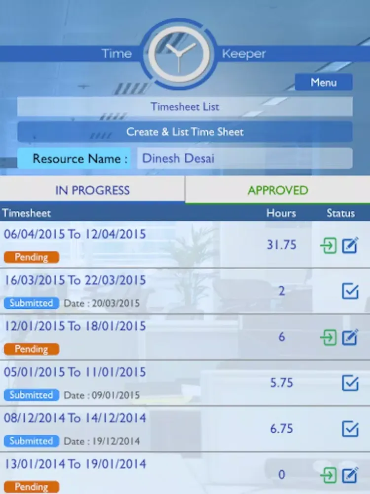 Capturas de pantalla de Smart Time Tracker iPad 