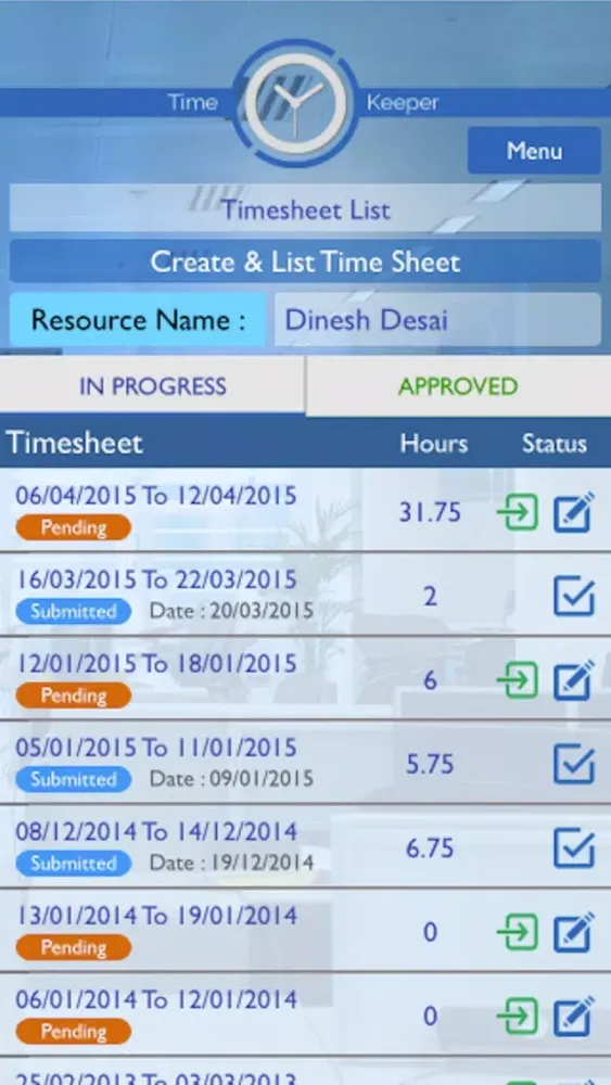Capturas de pantalla de Smart Time Tracker