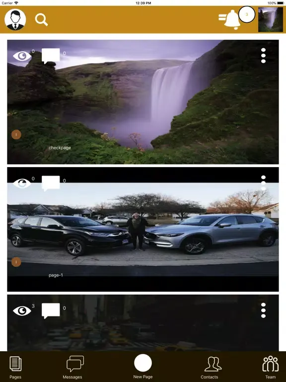 ภาพหน้าจอของ NinjaGram iPad
