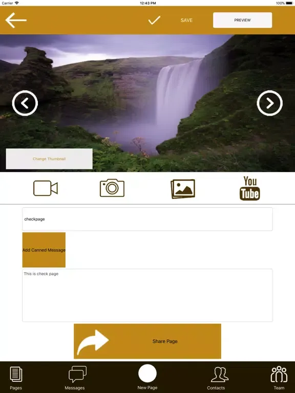 ภาพหน้าจอของ NinjaGram iPad