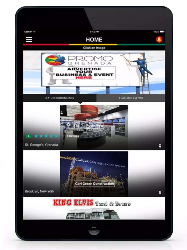 Promo Grenada iPad 應用截圖