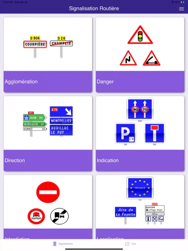 code de la route Test iPad  Ekran Görüntüleri