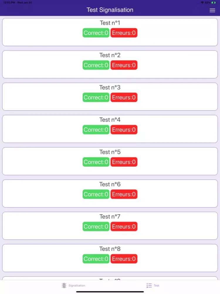 code de la route Test iPad  Ekran Görüntüleri