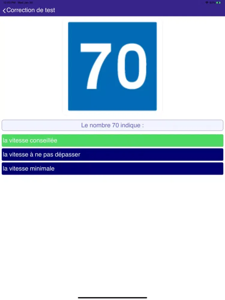 code de la route Test iPad  Ekran Görüntüleri