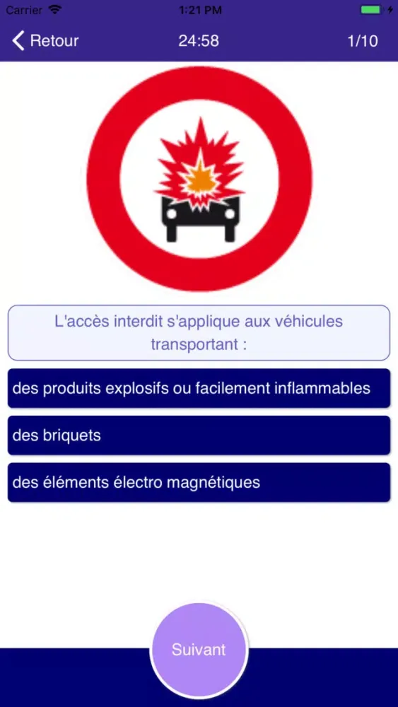code de la route Test Ekran Görüntüleri