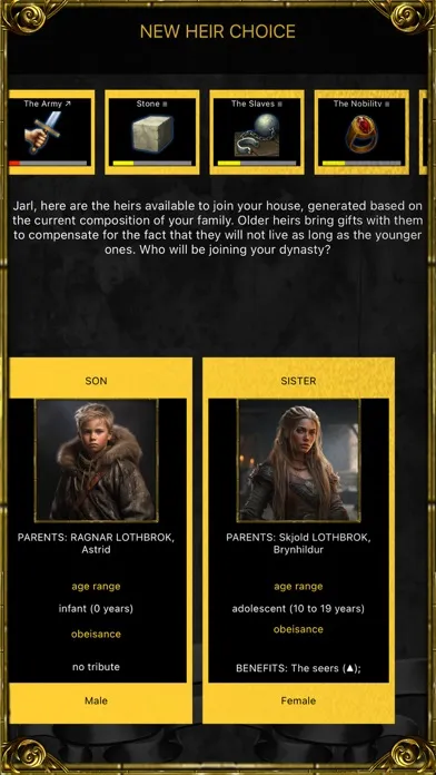 Captures d'écran de Vikings: Age of Dynasties RPG