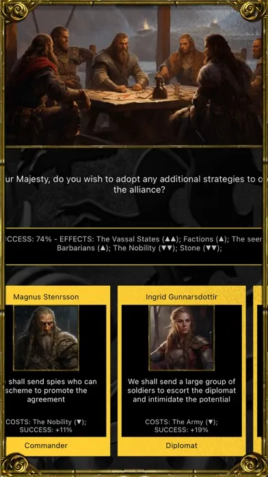 Captures d'écran de Vikings: Age of Dynasties RPG